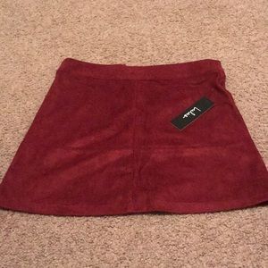 Lulus suede skirt